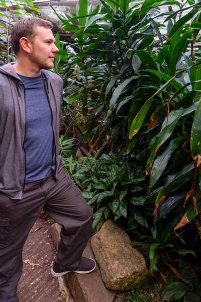 Man wearing Nosilife clothing in rainforest