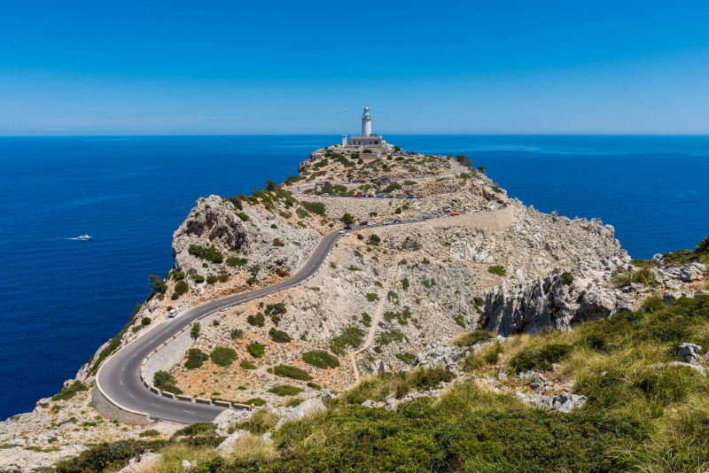 The lighthouse on the tip of the Cap de Formentor peninsula, Mallorca