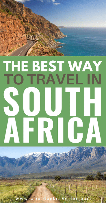 How to travel in South Africa pin