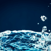 Water droplets representing hydration